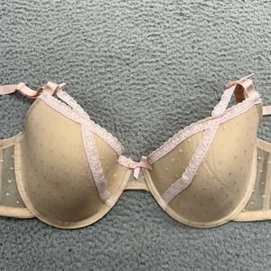 Smart Sexy Bra 40D T-Shirt Bra Pink Trim Mesh